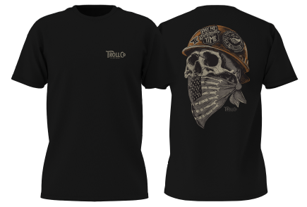 Troll Co. Headstrong short-sleeve graphic t-shirt in black, available in big and tall sizes