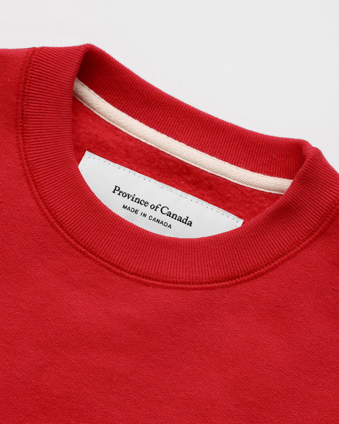Made in Canada Heart Sweatshirt Red - Unisex - Province of Canada