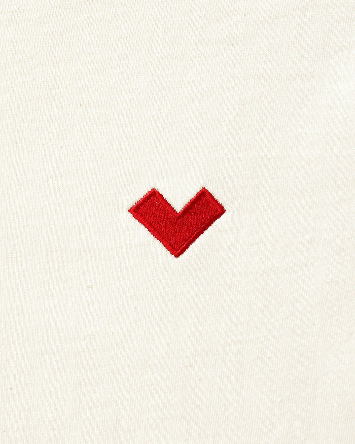 Made in Canada Organic Cotton Heart Tee Natural - Unisex - Province of Canada