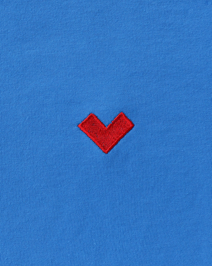 Made in Canada Organic Cotton Heart Tee Super Blue - Unisex - Province of Canada