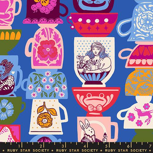 Blue Ribbon Teacups