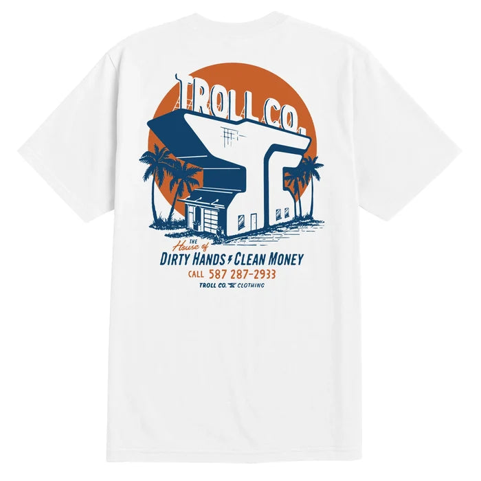 Troll Co. House of DHCM graphic t-shirt in white, additional product view
