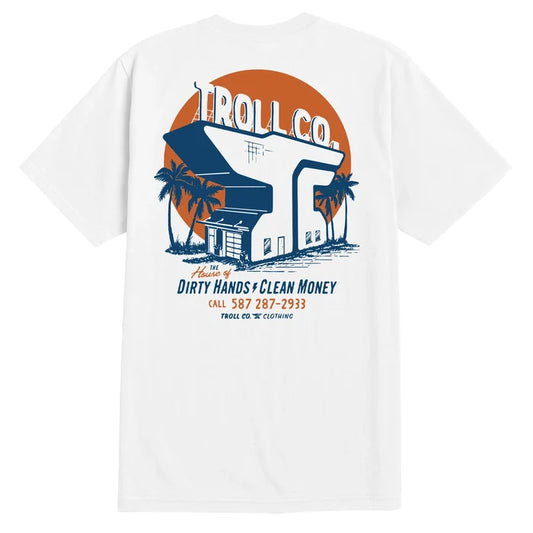 Troll Co. House of DHCM graphic t-shirt in white, additional product view