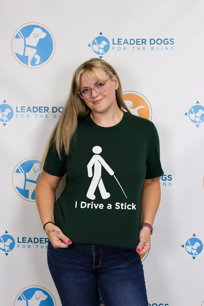 I Drive a Stick - Short Sleeve, Forest Green
