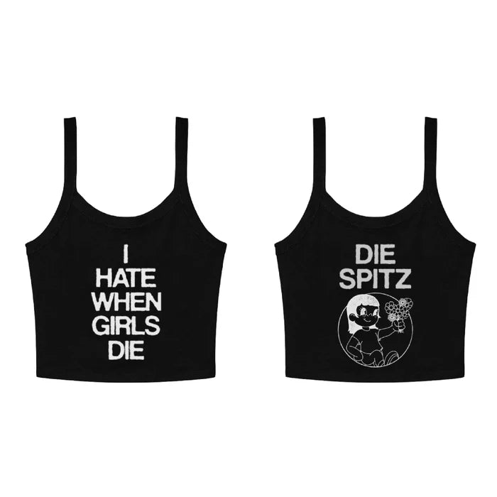 I Hate When Girls Die Black Tank T-Shirt