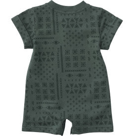Carhartt infant French terry romper in laurel wreath, alternate product view