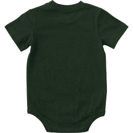 Carhartt infant St. Patrick's Day graphic bodysuit in mountain view, alternate product view