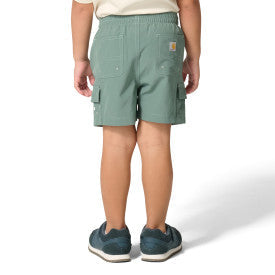 Carhartt infant and toddler duck short in laurel wreath, alternate product view