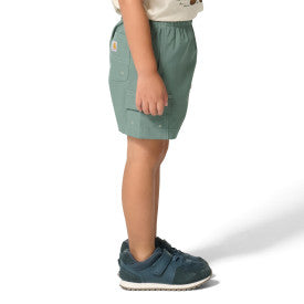 Carhartt infant and toddler duck short in laurel wreath, additional product view