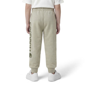 Carhartt infant and toddler fleece logo sweatpant in elm, additional product view