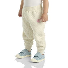 Carhartt infant and toddler quilted jersey logo sweatpant in turtledove, alternate colorway listing