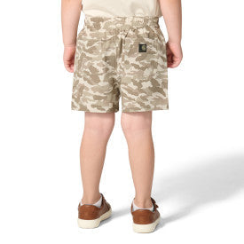 Carhartt infant and toddler Rugged Flex ripstop camo short in brown camo, alternate product view