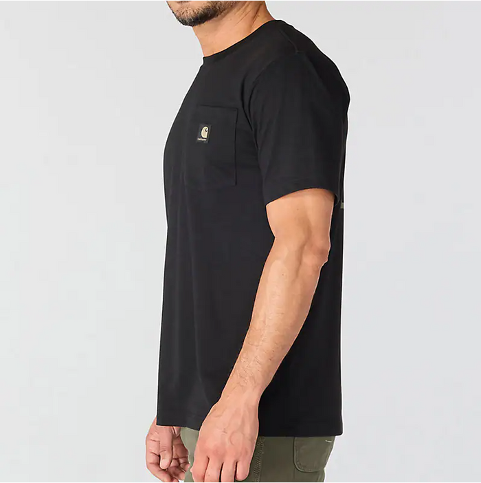 Carhartt Irvine relaxed fit block camo graphic t-shirt in black, additional product view