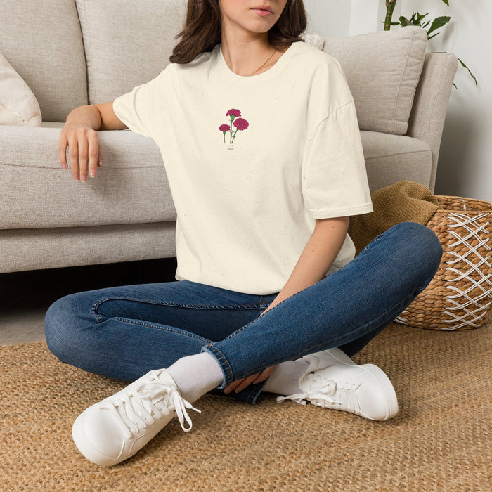 January's flower of the month - Nori Shore's Red Carnation Tee T‑Shirt