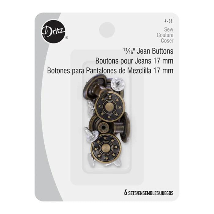 Jeans Buttons 11/16"