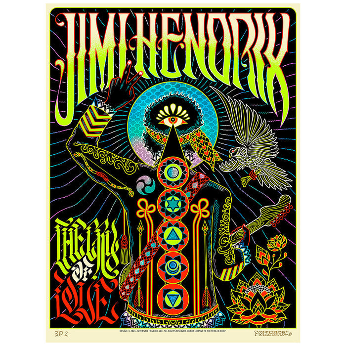 Jimi Hendrix: 'Cry of Love' Astro Man Foil ~ A.P. Screen Print