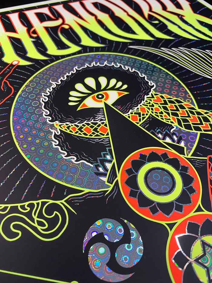 Jimi Hendrix: 'Cry of Love' Astro Man Foil ~ A.P. Screen Print