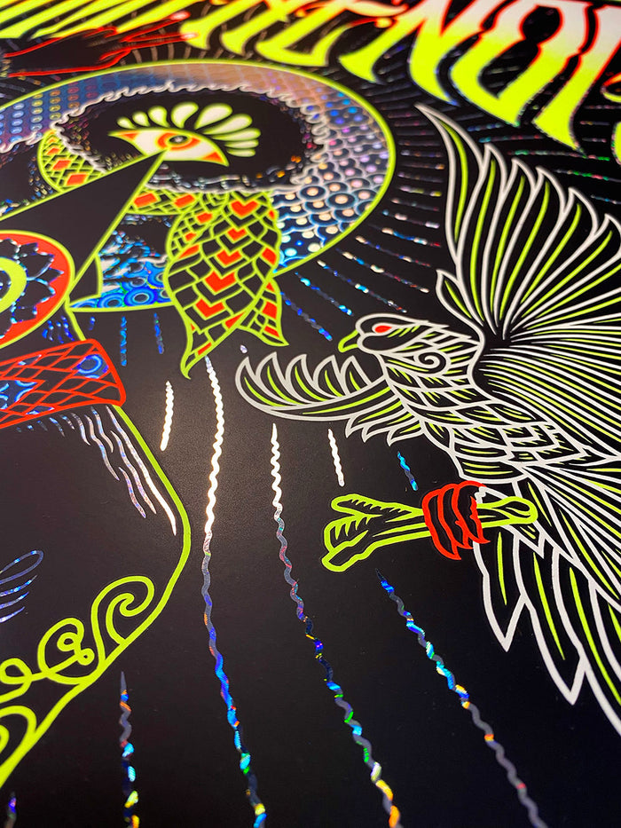 Jimi Hendrix: 'Cry of Love' Astro Man Foil ~ A.P. Screen Print