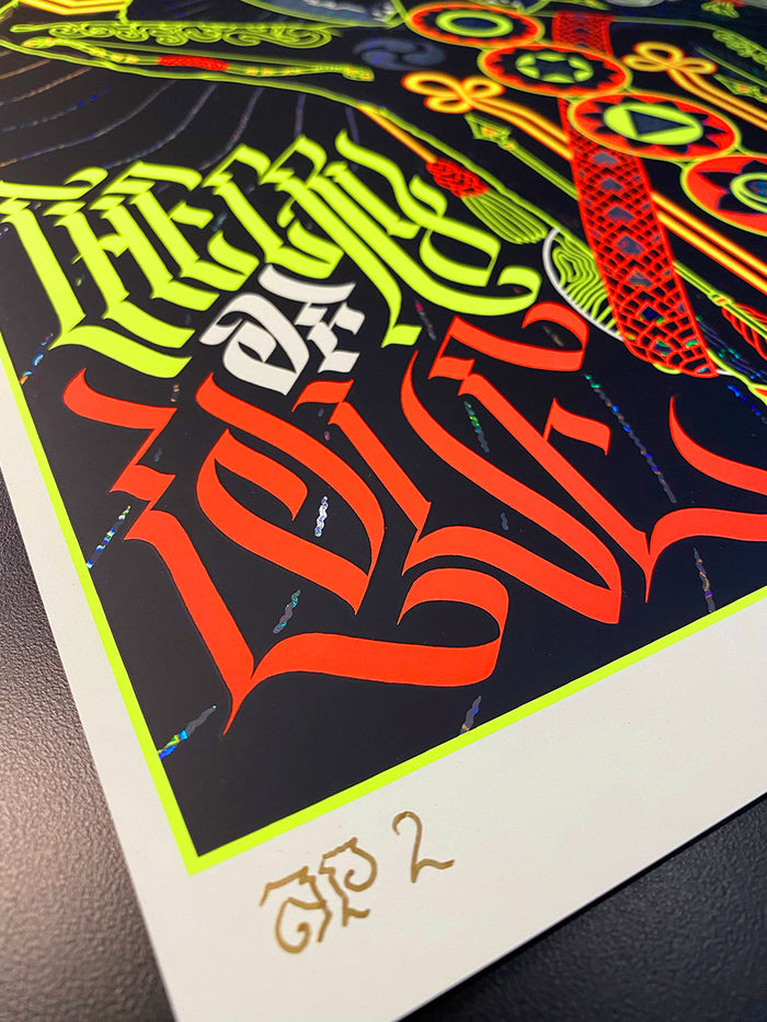 Jimi Hendrix: 'Cry of Love' Astro Man Foil ~ A.P. Screen Print