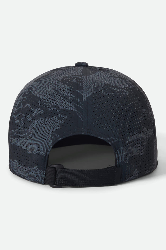 Brixton Journey performance snapback hat in black tiger camo, alternate product view