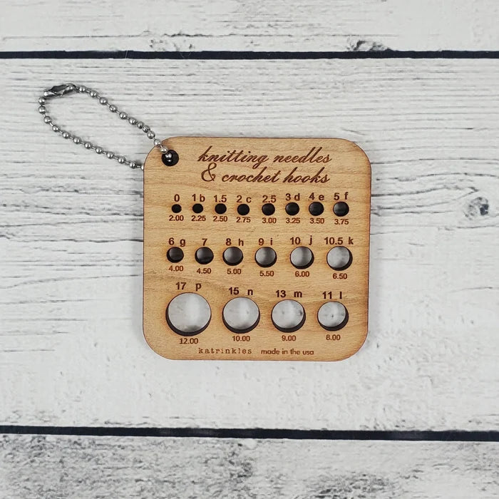 Knitting Needle and Crochet Hook Gauge