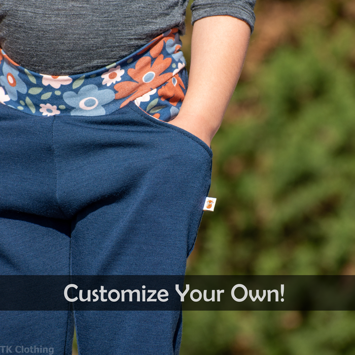 Kids Custom Merino Wool Pocket Pants