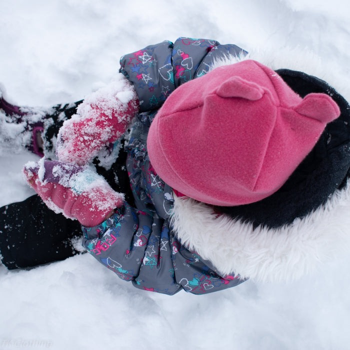 Kids Felted Organic Merino Winter Bear Hat