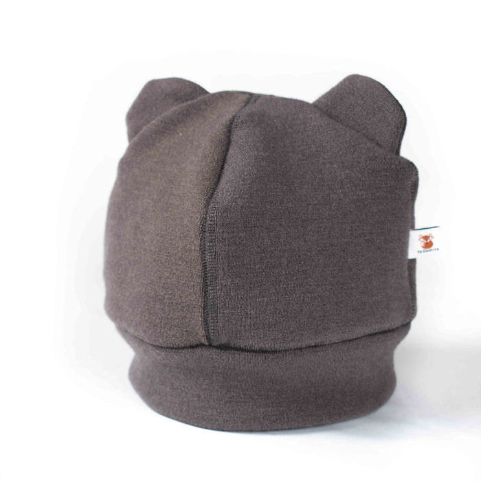 Kids Felted Organic Merino Winter Bear Hat