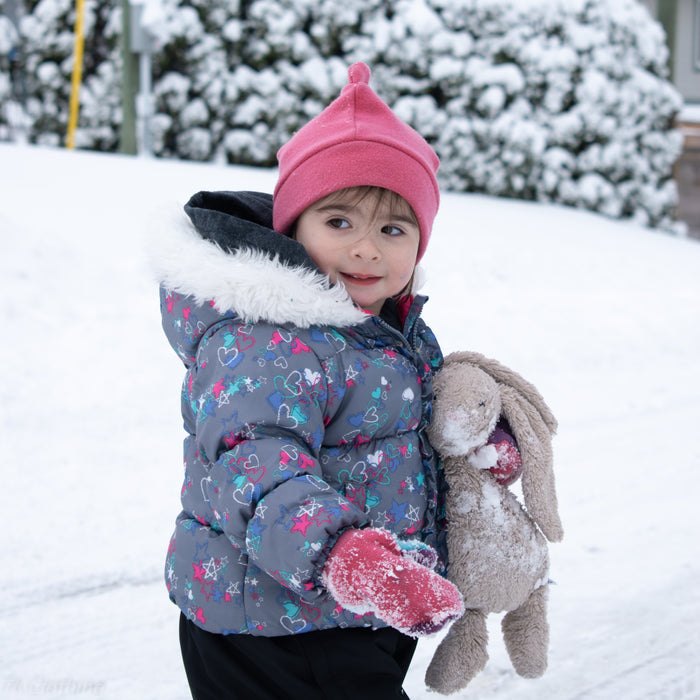 Kids Felted Organic Merino Wool Mitts with Thumbs