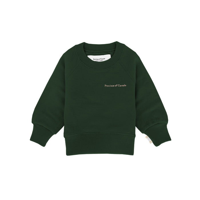 Made in Canada Kids French Terry Sweatshirt Forest - Unisex - Province of Canada