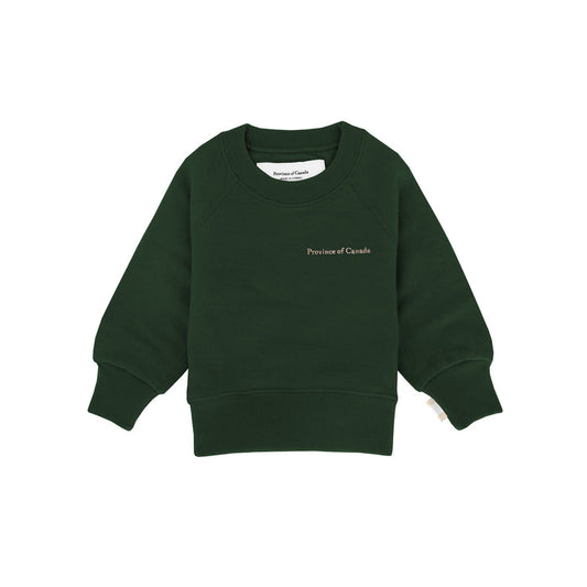 Made in Canada Kids French Terry Sweatshirt Forest - Unisex - Province of Canada