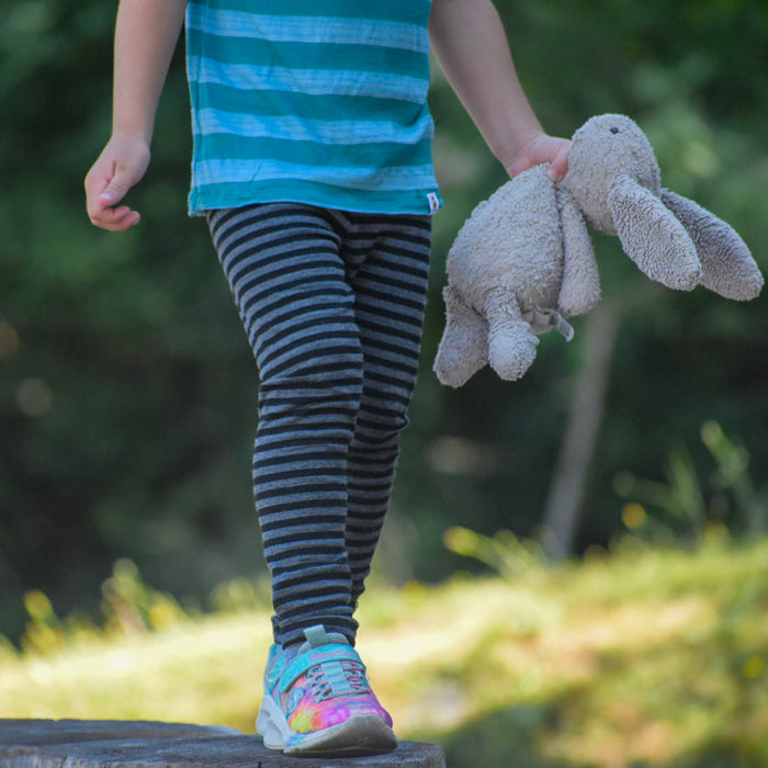 Kids Merino Wool Blend Leggings - Hemmed | Mid Weight