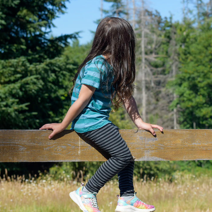 Kids Merino Wool Blend Leggings - Hemmed | Mid Weight