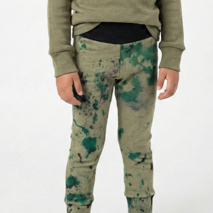 Kids Merino Wool Leggings - Adjustable | Base Layer Weight