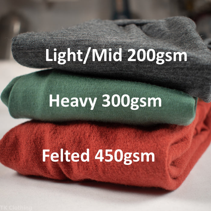 Kids Merino Wool Leggings - Adjustable | Mid-Heavy Weight