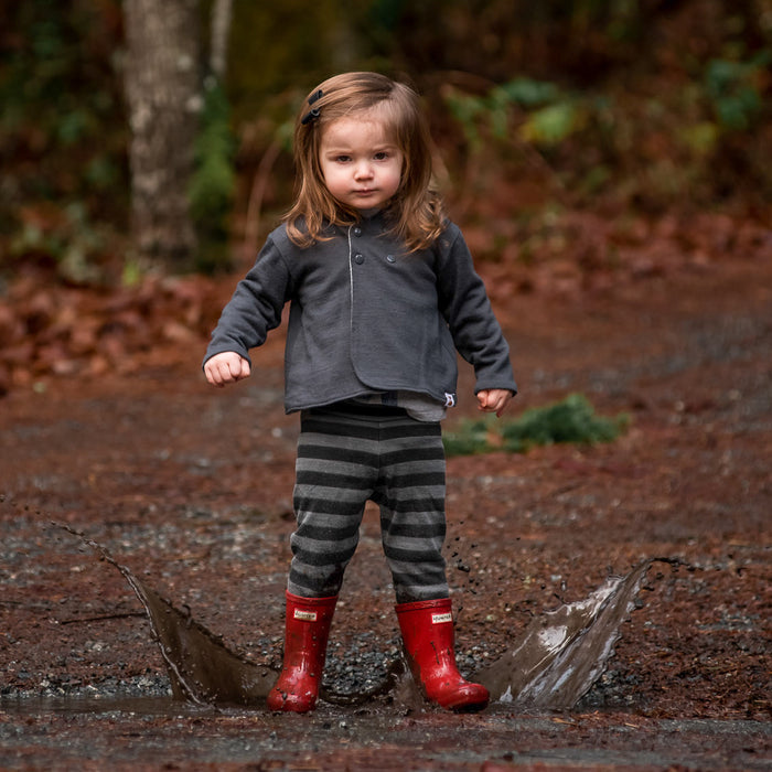 Kids Merino Wool Leggings - Adjustable | Mid-Heavy Weight
