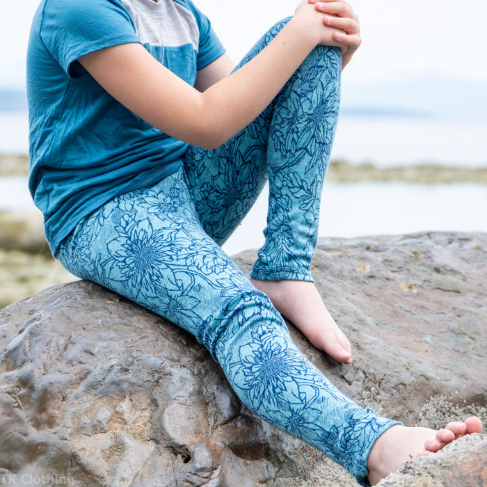 Kids Merino Wool Leggings - Hemmed | Mid-Heavy Weight