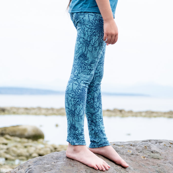 Kids Merino Wool Leggings - Hemmed | Mid-Heavy Weight