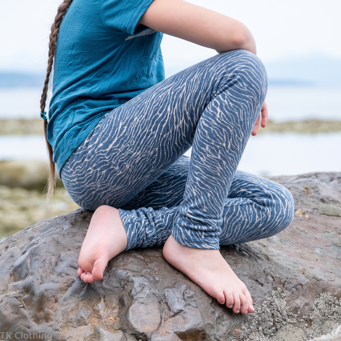 Kids Merino Wool Leggings - Hemmed | Mid-Heavy Weight