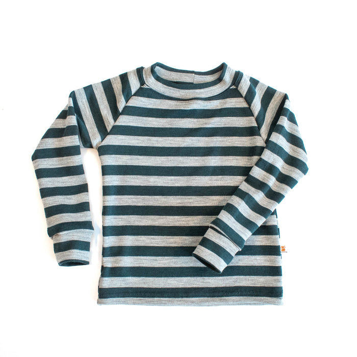 Kids Merino Wool Long Sleeve Top | Base Layer Weight