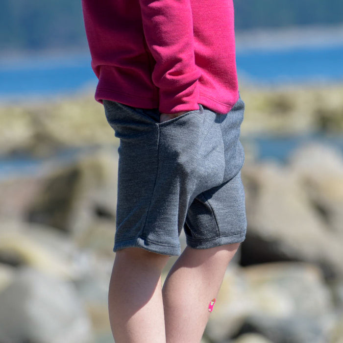 Kids Merino Wool Pocket Shorts