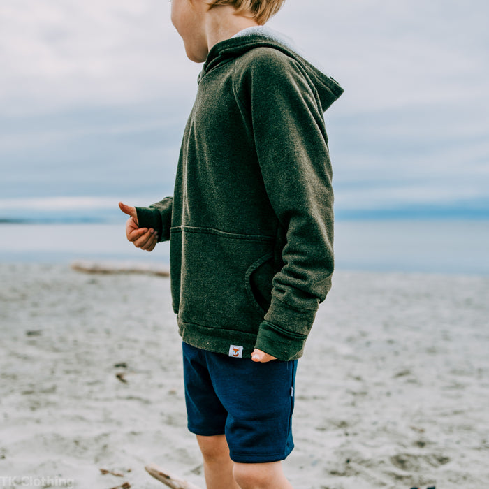 Kids Merino Wool Pocket Shorts