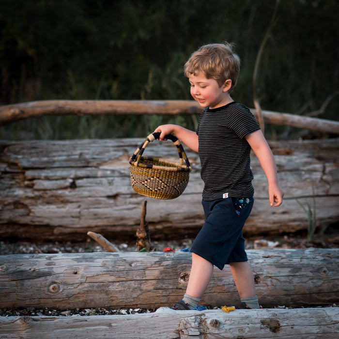 Kids Merino Wool Pocket Shorts
