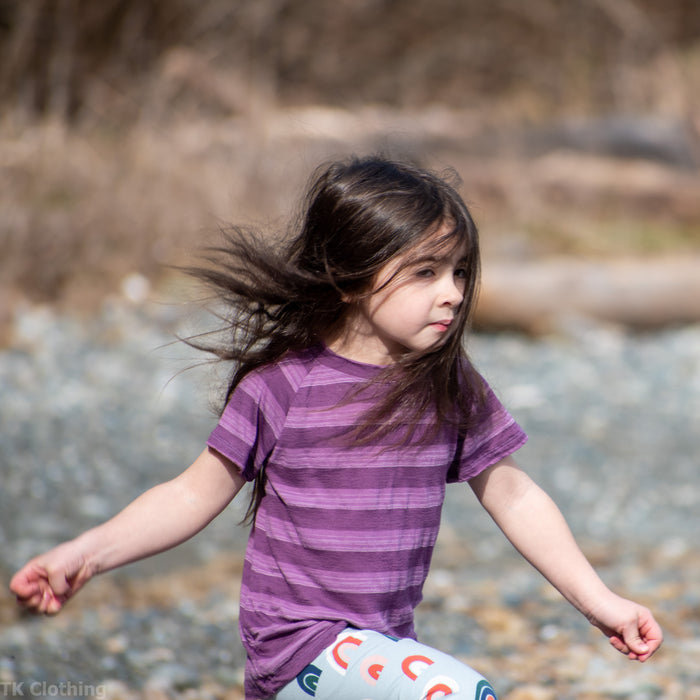 Kids Merino Wool Short Sleeve Top