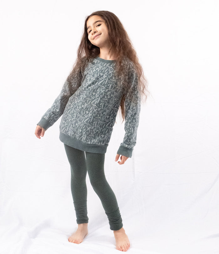 Kids Organic Adjustable Leggings - Solids