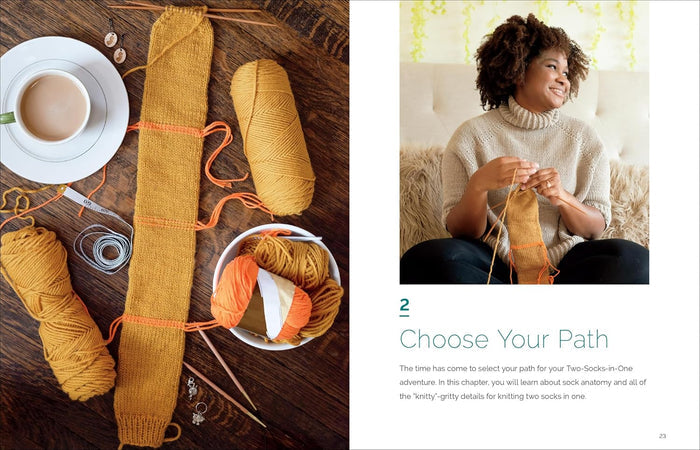 Knit 2 Socks in 1
