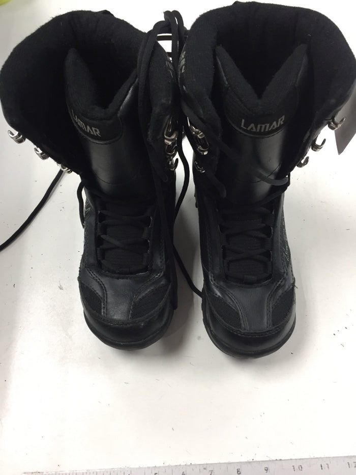 lamar Black Boys Size Specific 5 Used Snowboard Boots