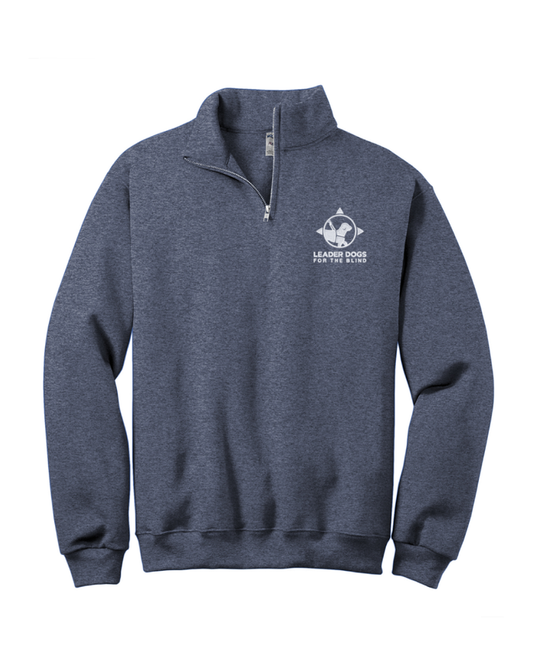 LDB Logo Sweatshirt - 1/4 Zip, Heather Navy