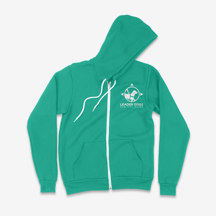LDB Logo Sweatshirt - Zip Up Hoodie, Teal