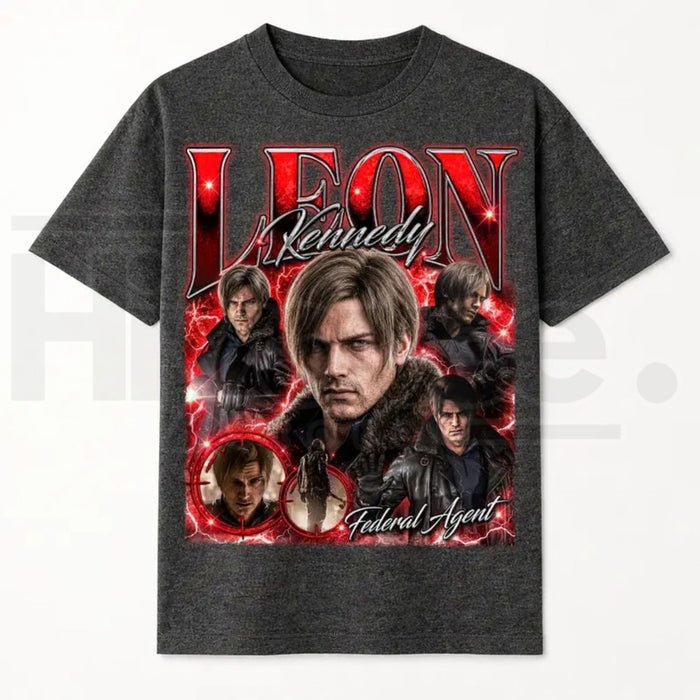 Leon S. Kennedy Resident Evil Requiem Bootleg T-Shirt – RE9 Fan Gift Tee